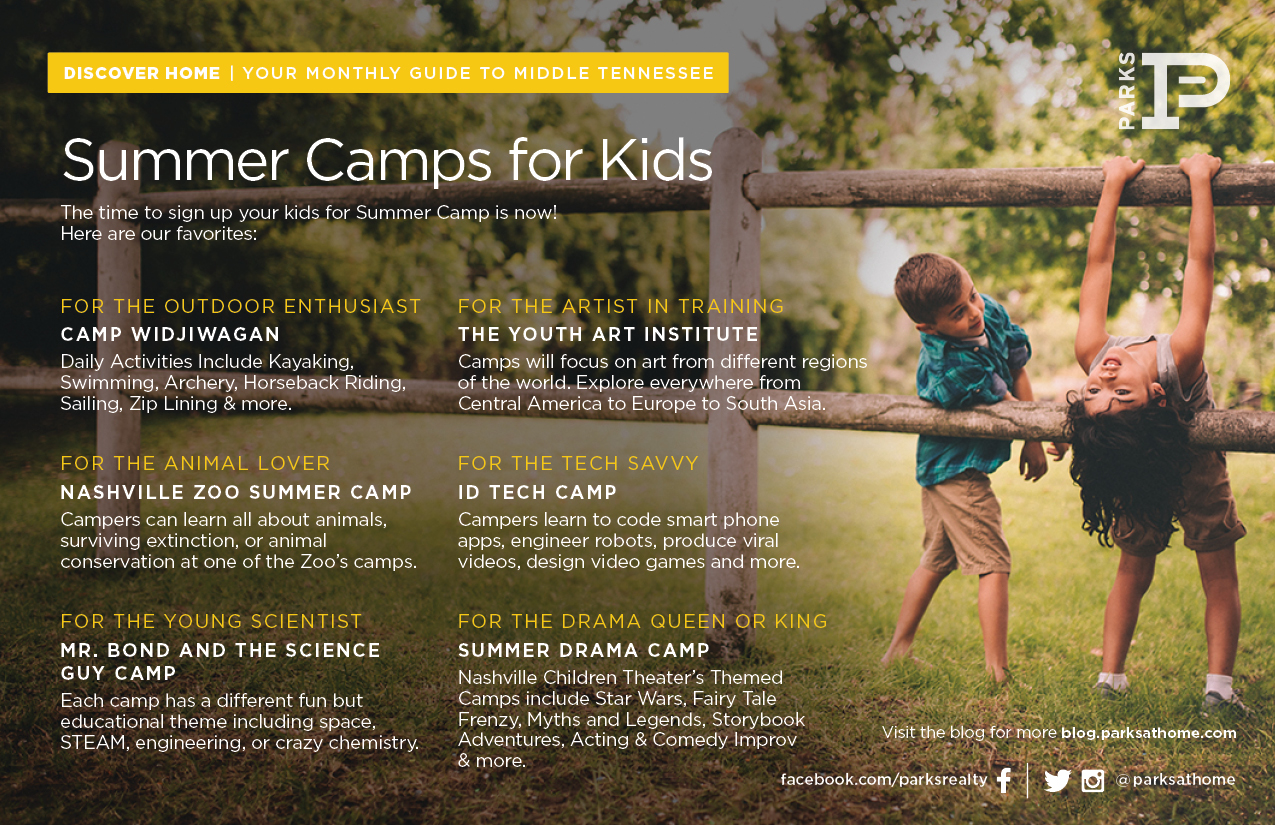 Summer Camps in Middle Tennessee